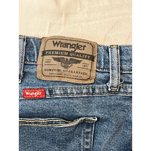 Wrangler Classic Straight Blue Jeans Mens 40x30 - Picture 4 of 4